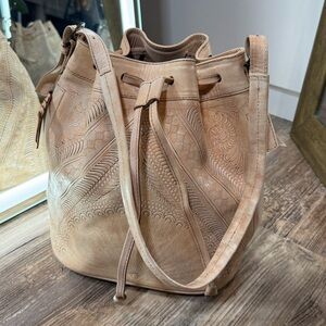 Santiago Sebastian Leather Bucket Bag